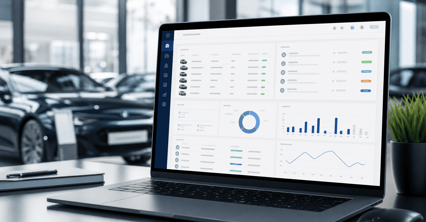 Representación visual de GestiónAutos como CRM para agencias automotrices